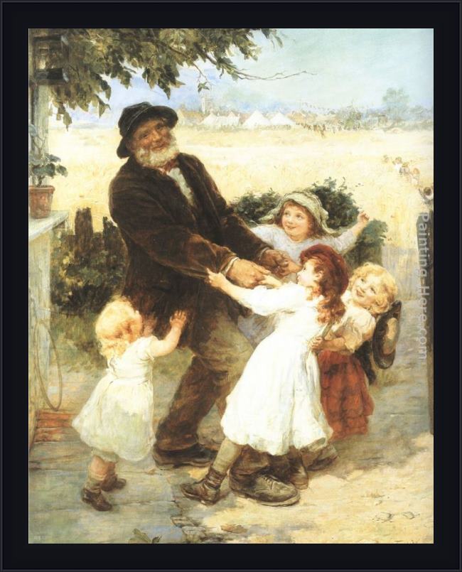 Framed Frederick Morgan off to the fair painting