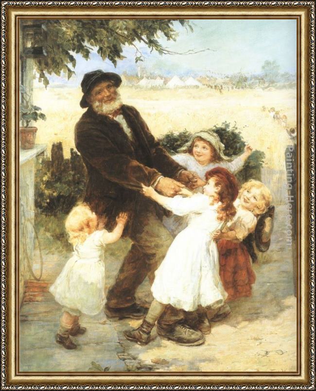 Framed Frederick Morgan off to the fair painting