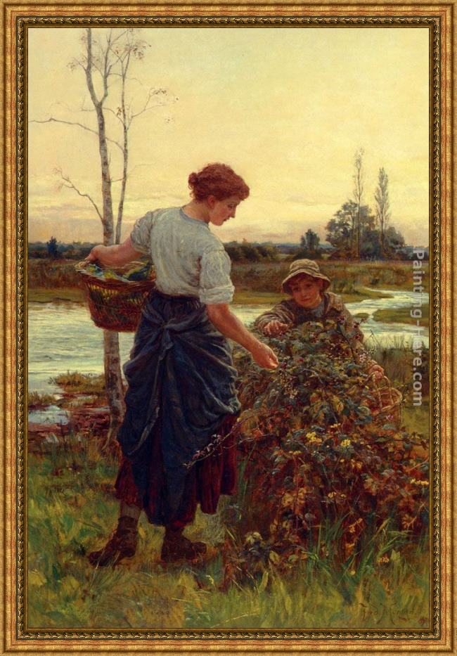 Framed Frederick Morgan the harvest painting