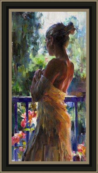 Framed Garmash her moment painting