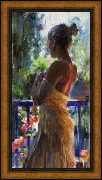 Framed Garmash her moment painting