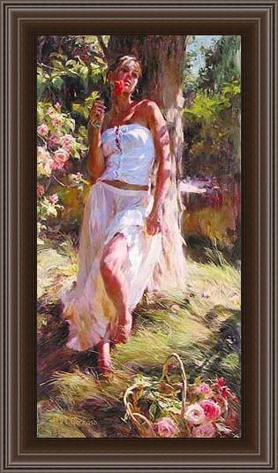 Framed Garmash quiet moment painting