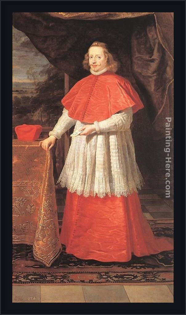 Framed Gaspard de Crayer the cardinal infante painting