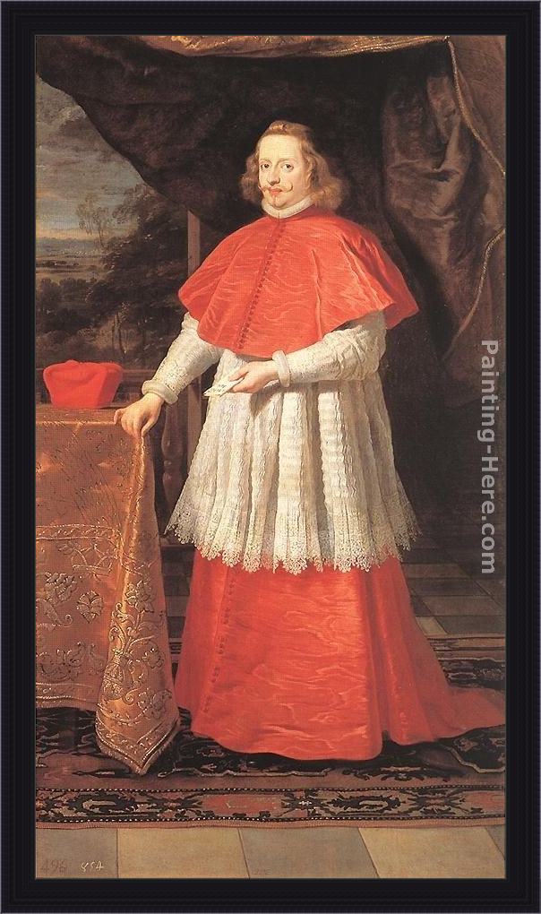 Framed Gaspard de Crayer the cardinal infante painting