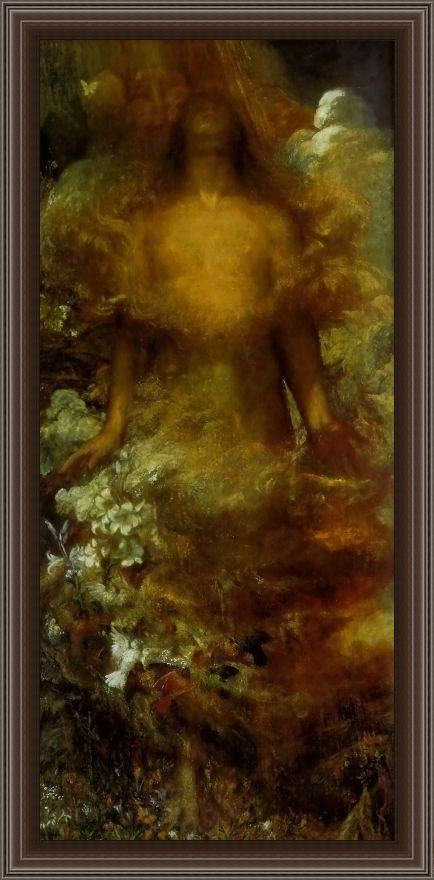 Framed George Frederick Watts she shall be called woman painting