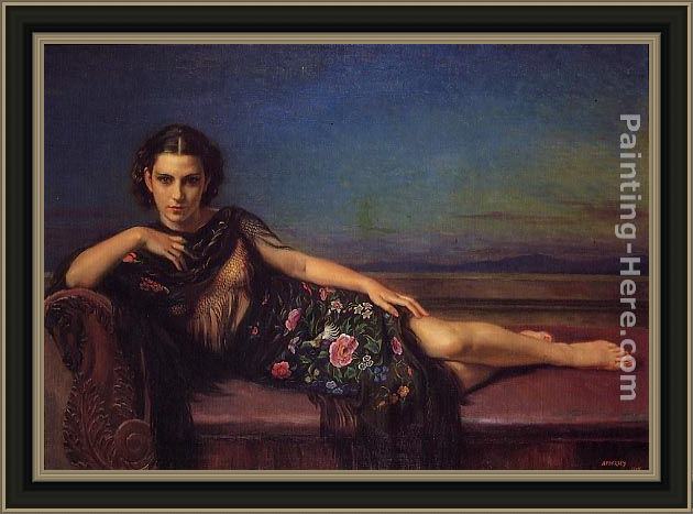 Framed George Owen Wynne Apperley enigma painting