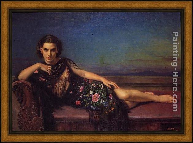 Framed George Owen Wynne Apperley enigma painting