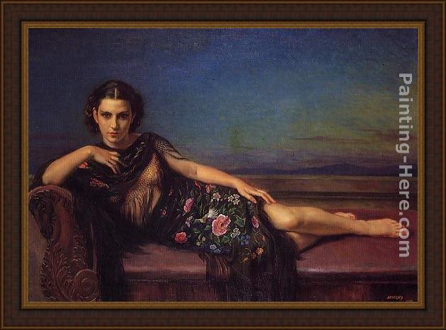 Framed George Owen Wynne Apperley enigma painting