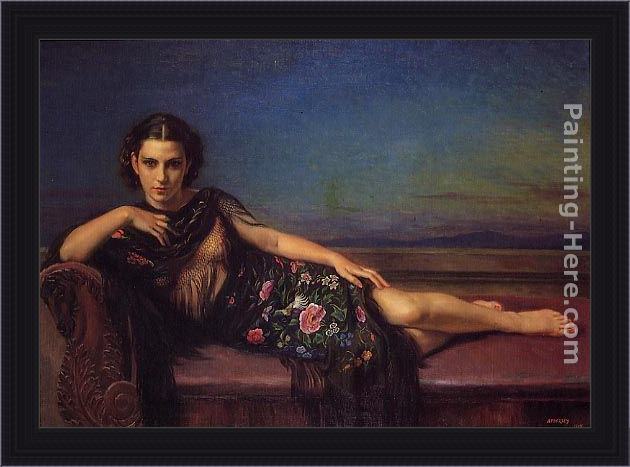 Framed George Owen Wynne Apperley enigma painting