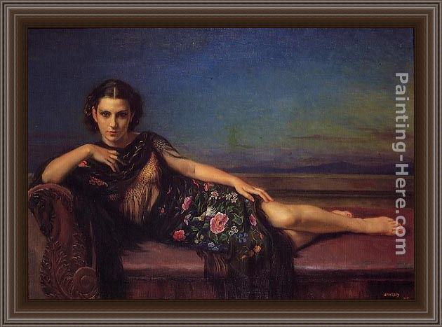 Framed George Owen Wynne Apperley enigma painting