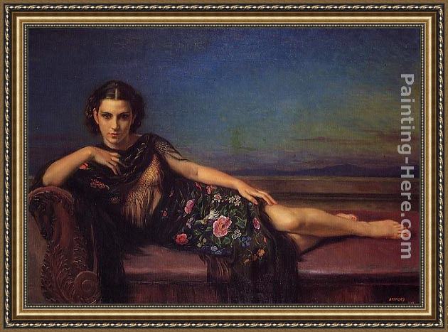 Framed George Owen Wynne Apperley enigma painting