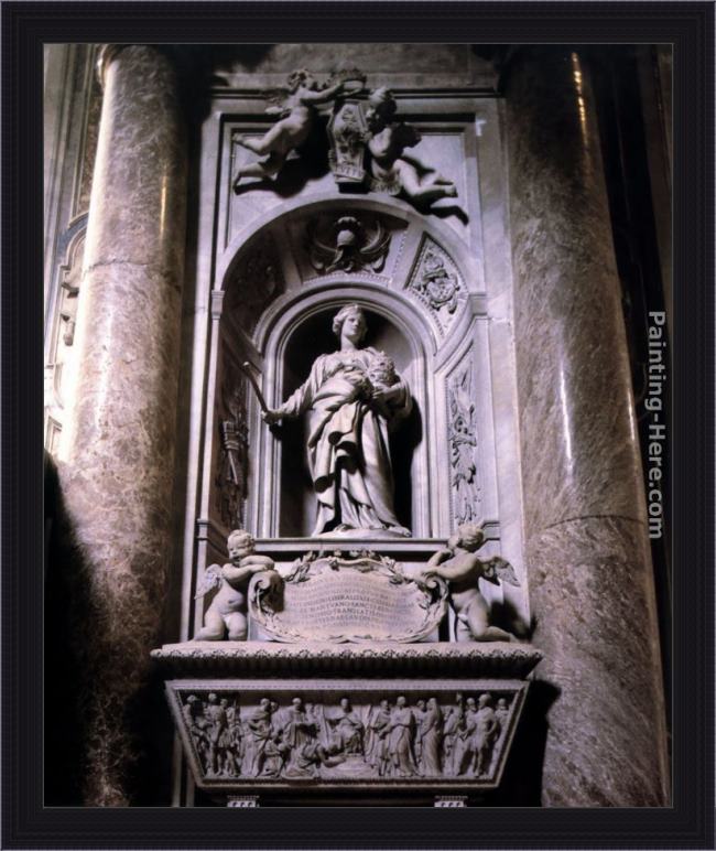 Framed Gian Lorenzo Bernini tomb of countess matilda of tuscany painting