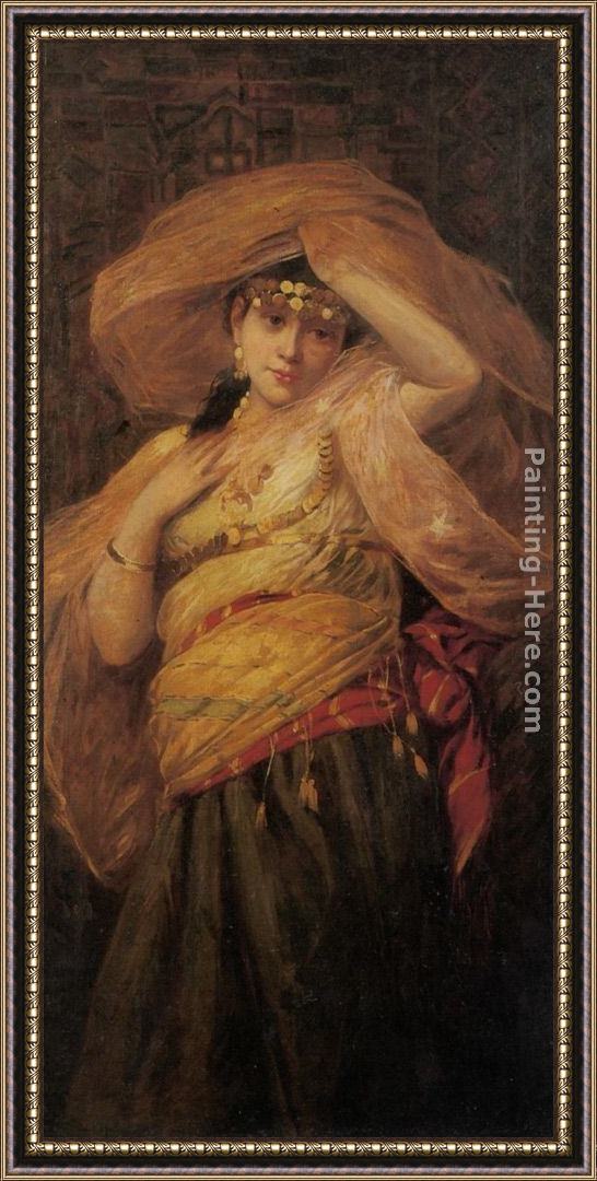 Framed Giovanni Costa an arab dancer painting