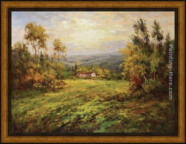 Framed Hulsey italian country home painting