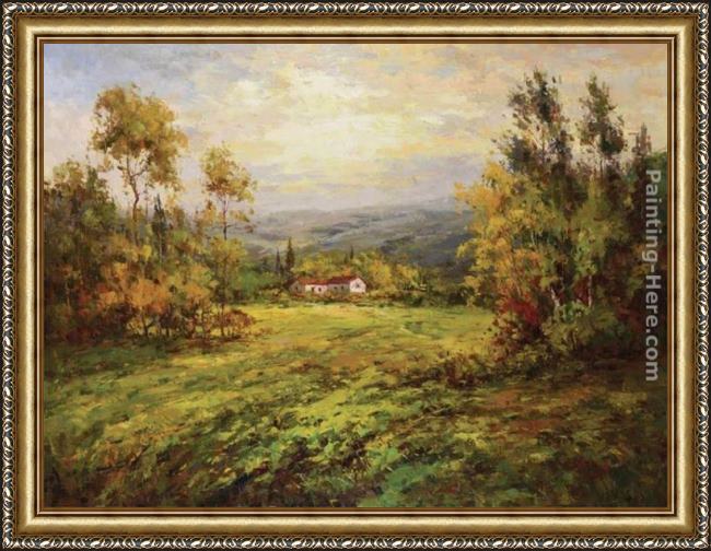 Framed Hulsey italian country home painting