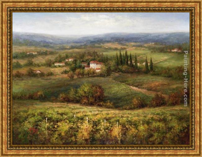 Framed Hulsey villa d'calabria painting