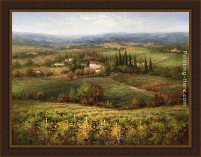 Framed Hulsey villa d'calabria painting