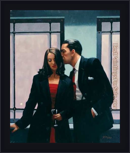 Framed Jack Vettriano contemplation of betrayal 2001 painting