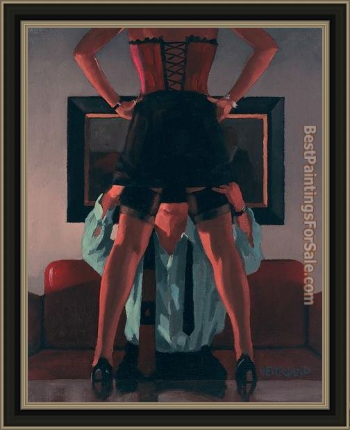 Framed Jack Vettriano devotion painting