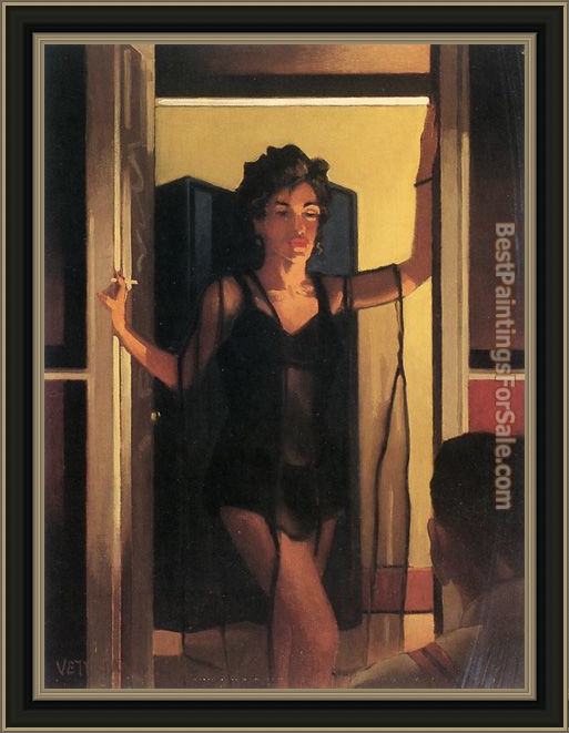 Framed Jack Vettriano dream lover painting