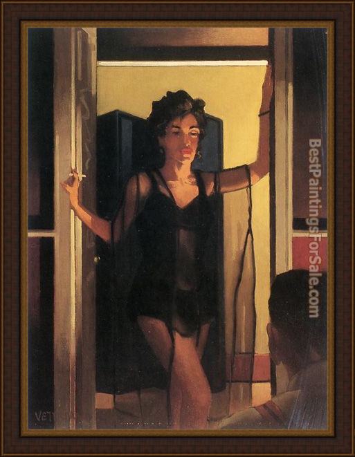 Framed Jack Vettriano dream lover painting