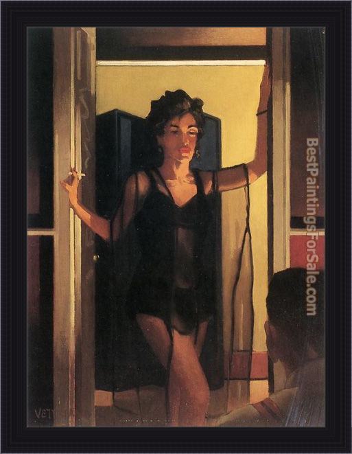 Framed Jack Vettriano dream lover painting