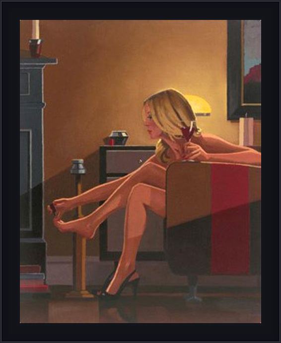 Framed Jack Vettriano for my lover painting