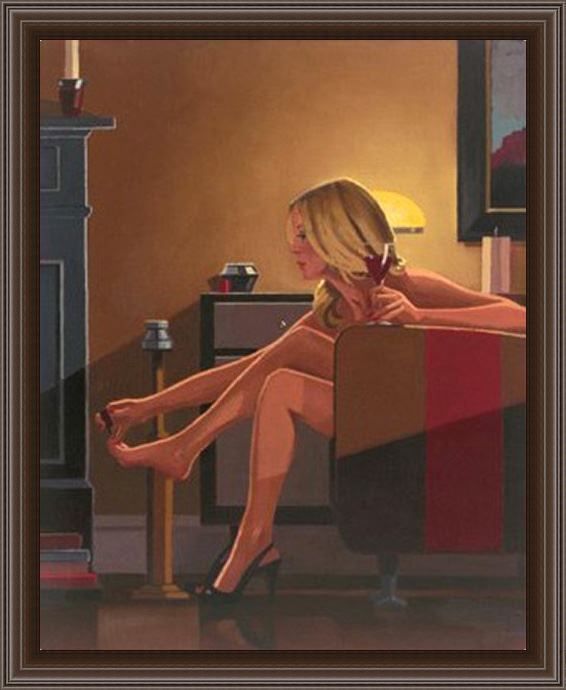 Framed Jack Vettriano for my lover painting