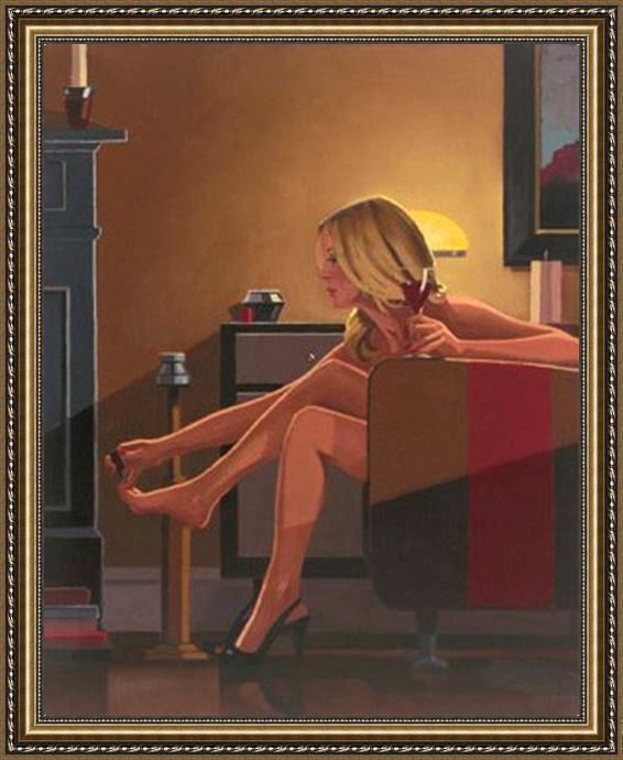 Framed Jack Vettriano for my lover painting