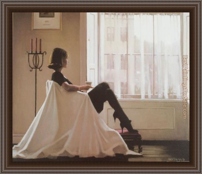 Framed Jack Vettriano in thoughts of you i painting