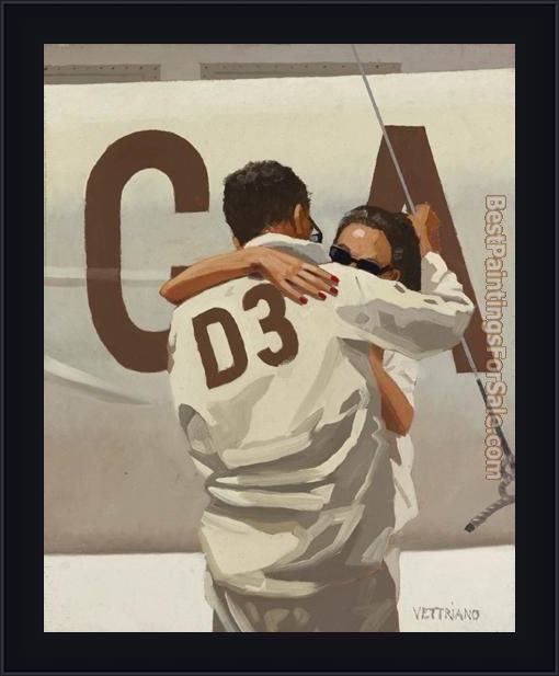 Framed Jack Vettriano ship of dreams ii painting