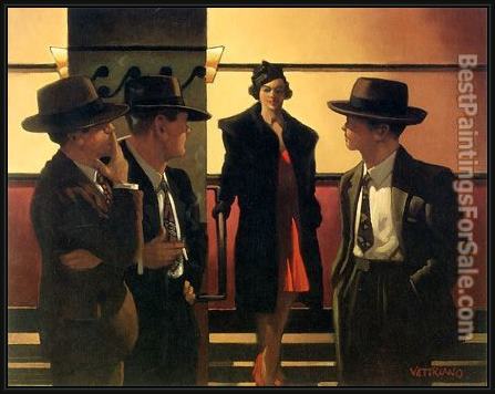 Framed Jack Vettriano sweet is the night painting