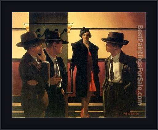 Framed Jack Vettriano sweet is the night painting