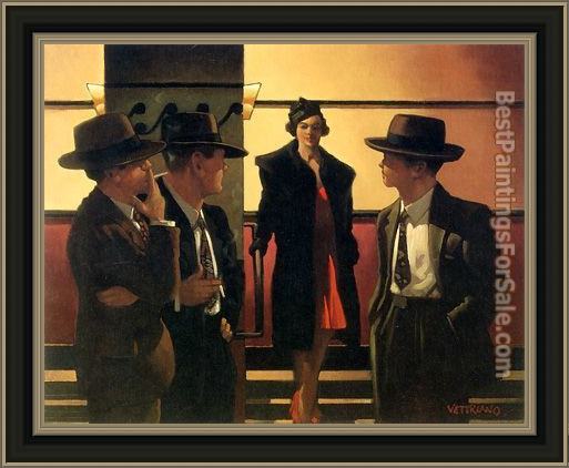 Framed Jack Vettriano sweet is the night painting