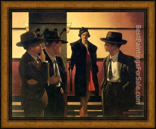 Framed Jack Vettriano sweet is the night painting