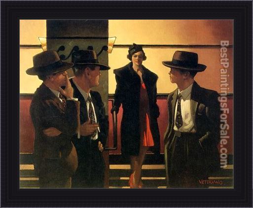 Framed Jack Vettriano sweet is the night painting