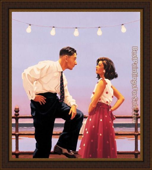Framed Jack Vettriano the big tease painting