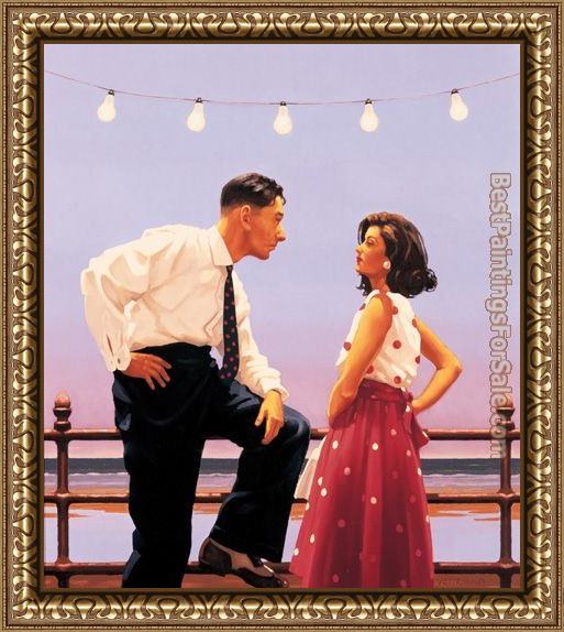 Framed Jack Vettriano the big tease painting