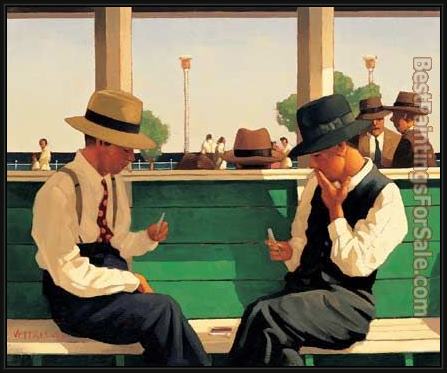 Framed Jack Vettriano the duellists painting