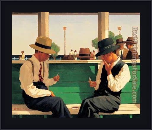Framed Jack Vettriano the duellists painting