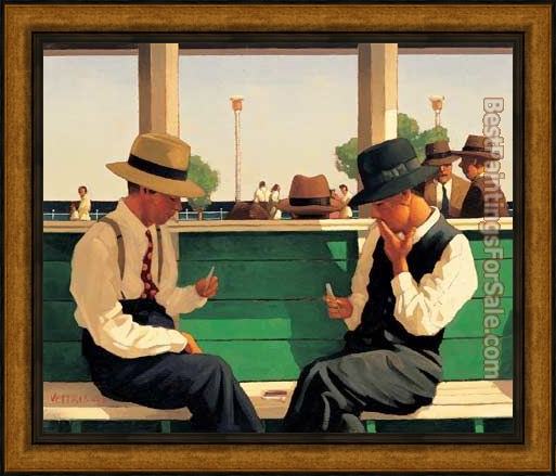 Framed Jack Vettriano the duellists painting