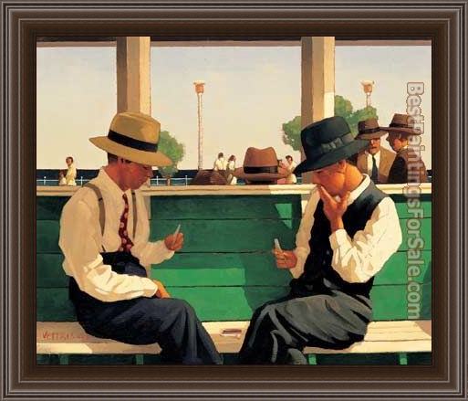Framed Jack Vettriano the duellists painting