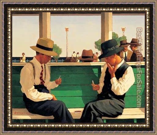 Framed Jack Vettriano the duellists painting