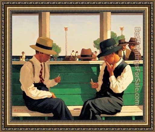 Framed Jack Vettriano the duellists painting