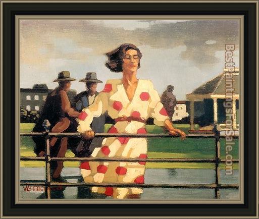 Framed Jack Vettriano the mad hairdresser study painting