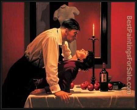 Framed Jack Vettriano the party's over painting