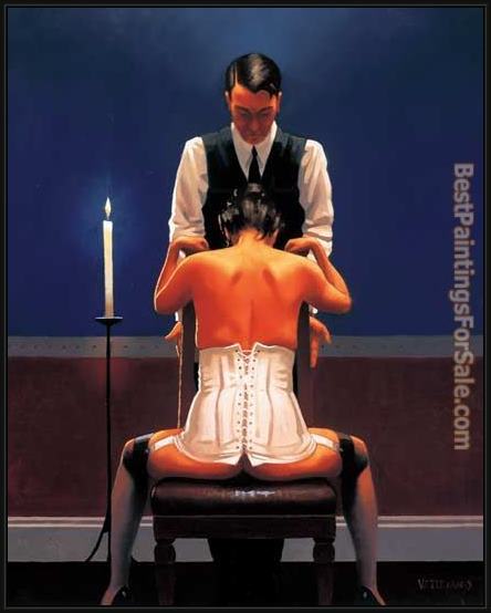 Framed Jack Vettriano the perfectionist painting