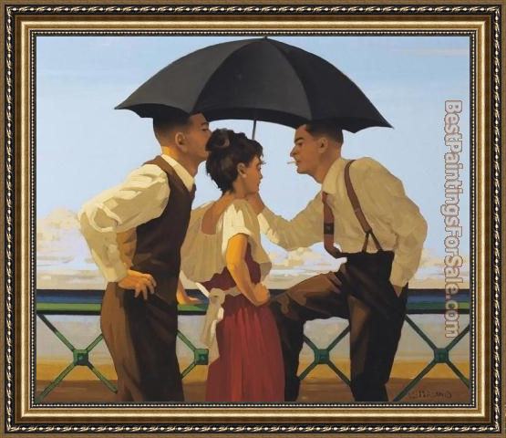 Framed Jack Vettriano the_tourist_trap painting