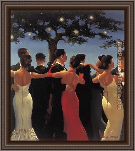 Framed Jack Vettriano waltzers painting