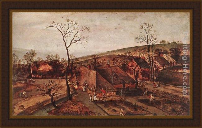 Framed Jacob Grimmer spring painting